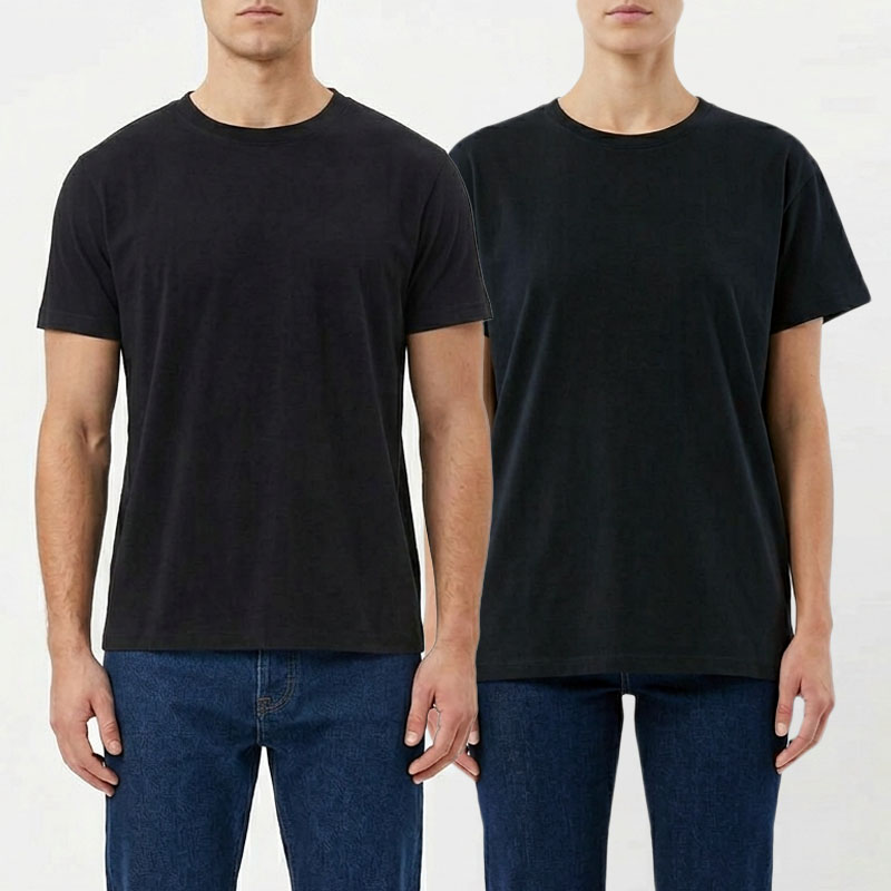 30수 블랙 무지티셔츠 도매 반팔티 남녀공용 단체티 레이어드티 100%면 봄날 - 블랙