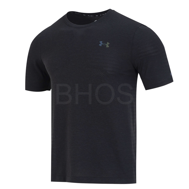 언더아머 UA Rush Seamless GeoSport SS 블랙 남