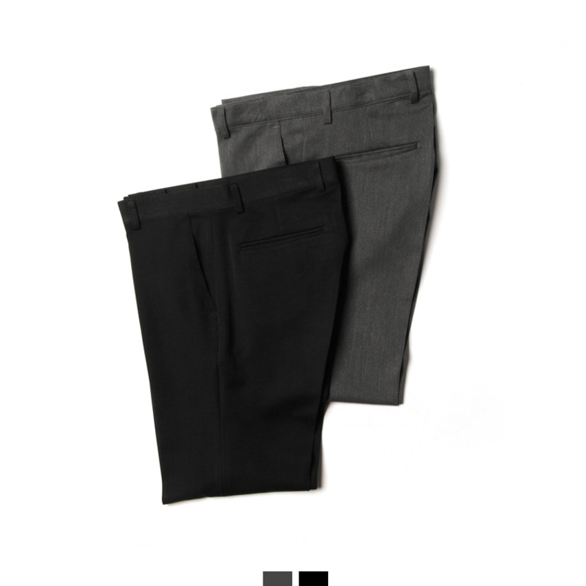 남자 부츠컷 슬랙스 남자 슬랙스 출근 바지 - 블랙