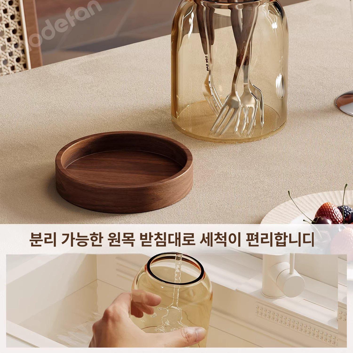 과일 우드커트러리 포크 고급스틸 과일포크 티포크 일본산 디너 고급커트러리 나이프 이미지 6
