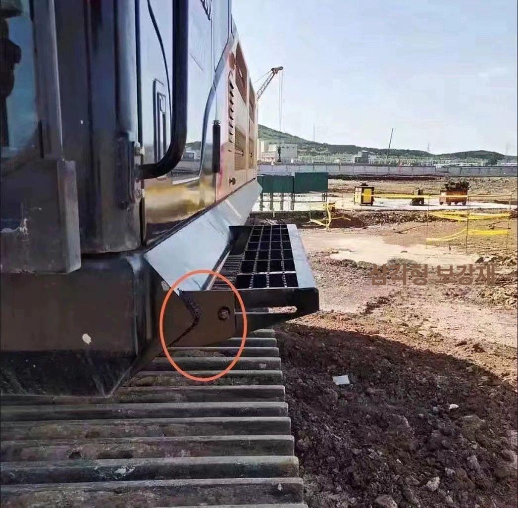 접이식 지지대 굴삭기 흙받이패드 포크레인 중장비 굴착기 용접 트럭 쇼바 커버 방풍 용접형 - 상세 이미지 3