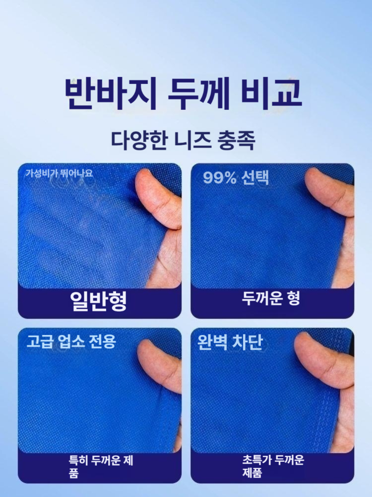 스파 반바지 일회용 사우나 목욕 마사지 남녀공용 병원 미용실 부직포 속옷 팬티 - 상세 이미지 4