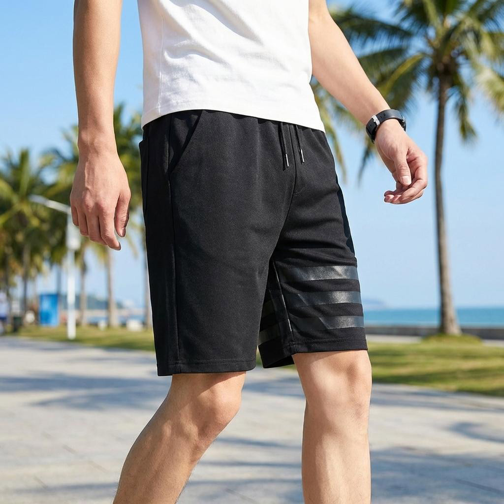 반바지 트레이닝 헬스 남자 운동 짐웨어 남성 팬츠 - 블랙