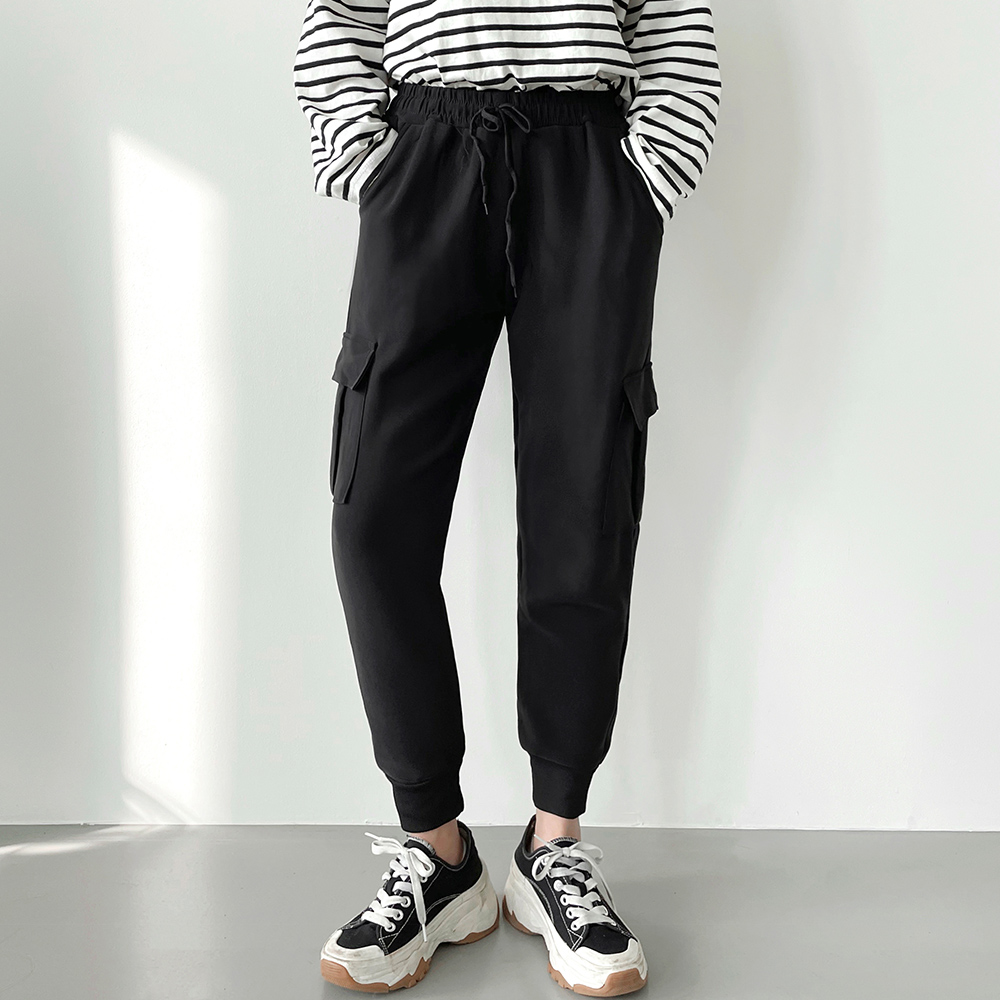 여성 리첼 융털기모 카고 조거팬츠 JB-1007241 - S