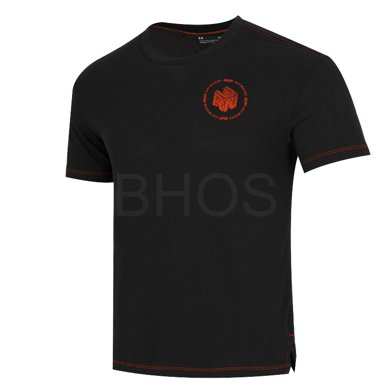 언더아머 UA Run Anywhere Short Sleeve 블랙 남