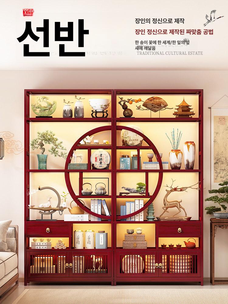 위스키 와인랙 수납장 홈바 진열대 와인바 원목 대형 보관 주류 카페 디스플레이 와인렉 - 상세 이미지 2