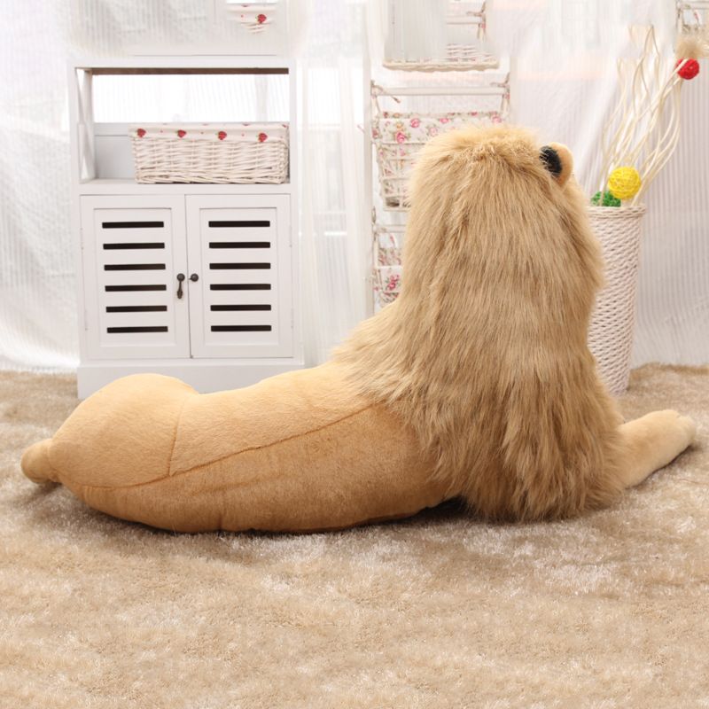 사파리 사자인형 대형 130cm 라이언 동물원 인테리어 애착 봉제 수면 소품 - 상세 이미지 5