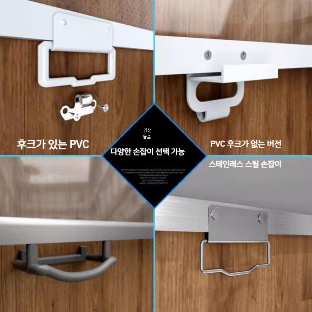 쇼케이스 투명 업소용 오픈 야채 스크린 냉장 마트 가림막 냉장고 커튼 롤 비구멍 투명 모델 가로 40cm 풀 길이 100cm - 상세 이미지 3