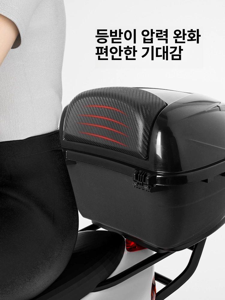 배달 짐받이 트렁크 방수 바구니 거치대 트렁크백 전기자전거 자전거 라이딩 대용량 킥보드 - 상세 이미지 4