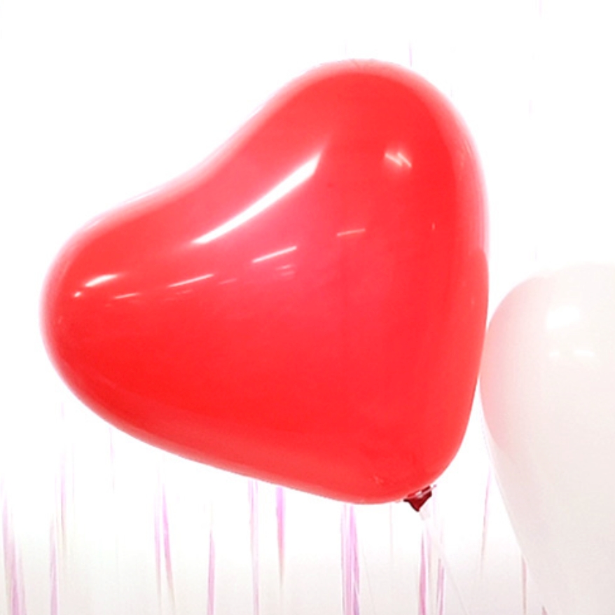 빨간색이벤트용하트풍선 국산고무파티용하트고무풍선 생일파티 100개입 12인치 - 상품 이미지