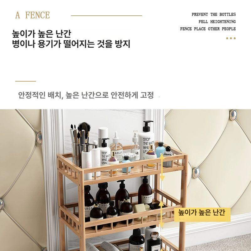 이동식 트롤리 선반 다용도 수납함 트레이 세탁실수납장 세탁실 틈새선반 바퀴달린 틈새 - 상세 이미지 5