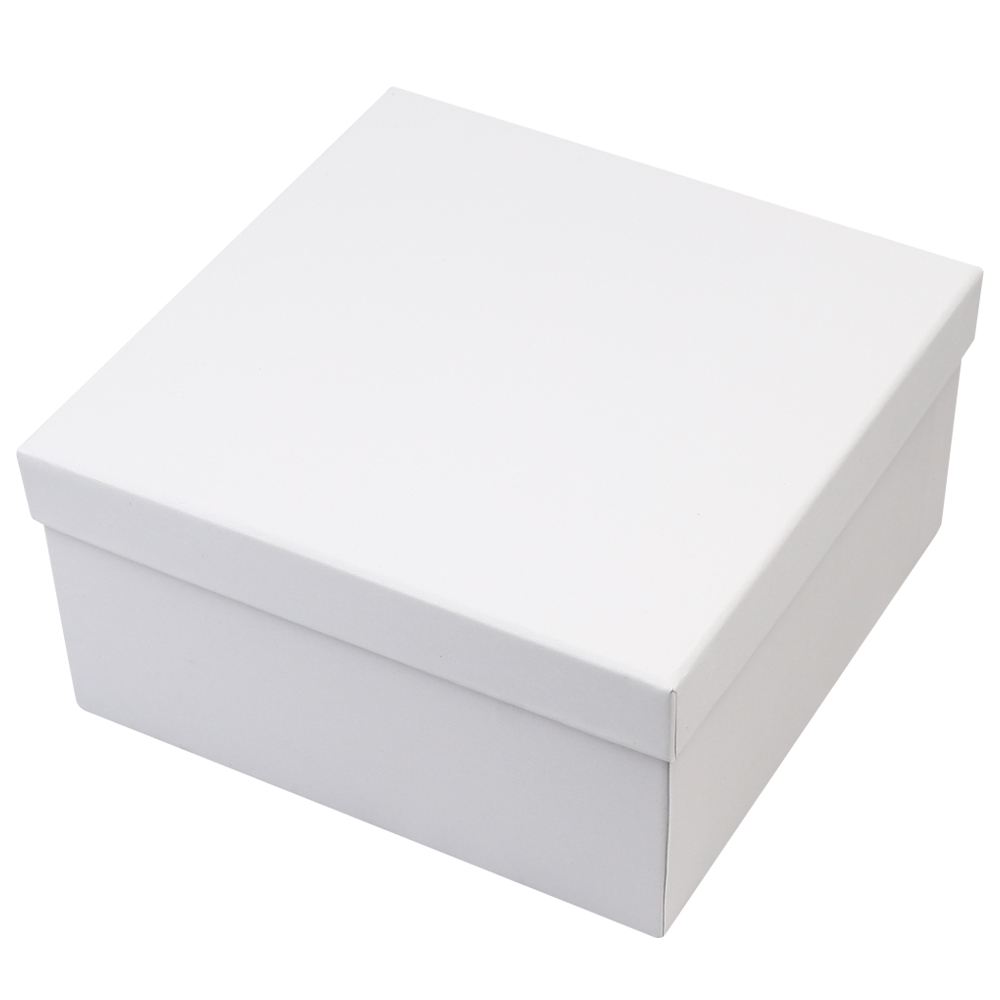 화이트 무지 선물상자 20x20x10cm 싸바리 기프트박스 - 상품 이미지