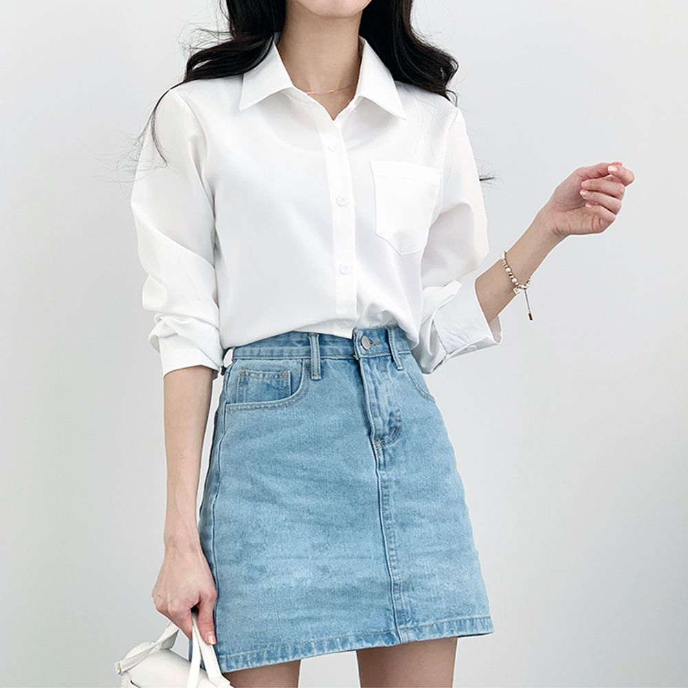 베이직 카라 셔츠 HPC-1007852 - 화이트