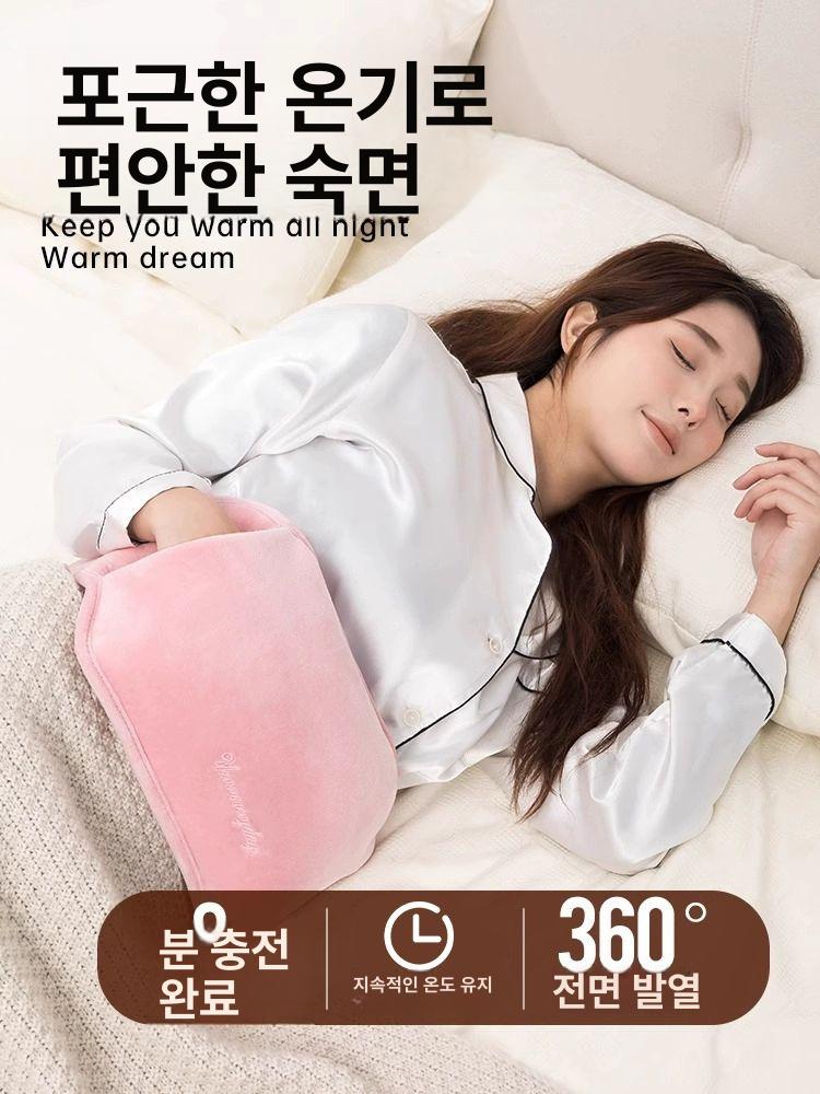 허리 찜질기 온열 충전식 찜질팩 등 복부 목 온수찜질기 휴대용 허리찜질기 원적외선 배 이미지 6