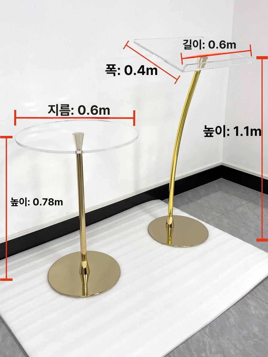 교회 강대상 설교대 크리스탈 강연대 테이블 연단 기독교 설교 연설대 실버테이블 아크릴 - 상세 이미지 5