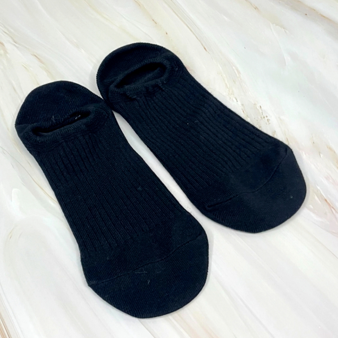 블랙색상 사계절남성용발목양말 면소재발목양말 미끄럼방지패드 - 상품 이미지