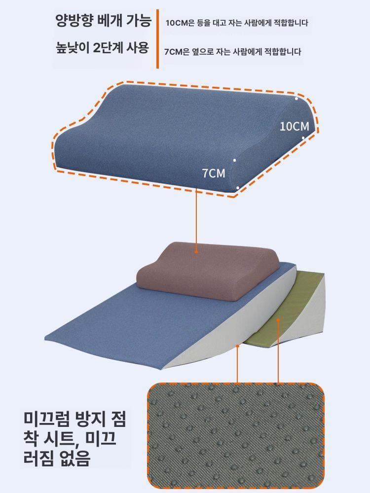 침대 쿠션 등받이 대형 보드 대형쿠션 순면 커버 등쿠션 허리 삼각 허리받침 쇼파 소파 이미지 6