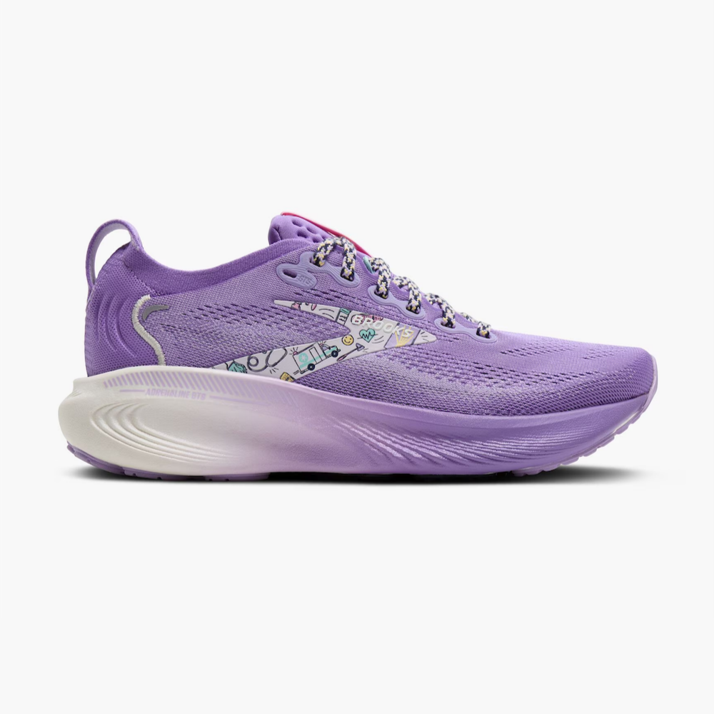 브룩스 Adrenaline GTS 25 여성 런닝화 운동화 Purple/Lavender/Coconut - 상품 이미지
