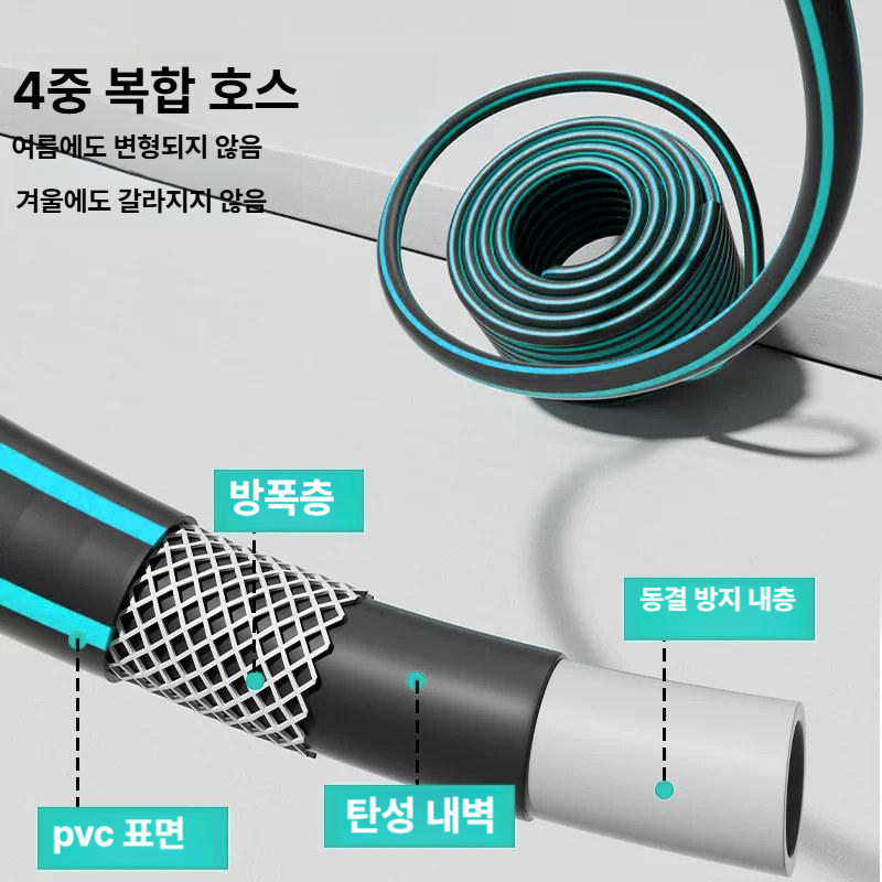 세차용 고압 호스릴 대형 분무기 워터건 릴호스 물분사기 호수 농업용 물호스 원예 - 상세 이미지 5