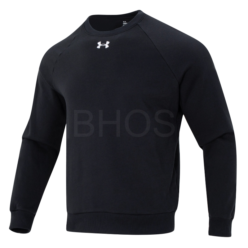언더아머 UA Rival Fleece Crew 블랙 남성 맨