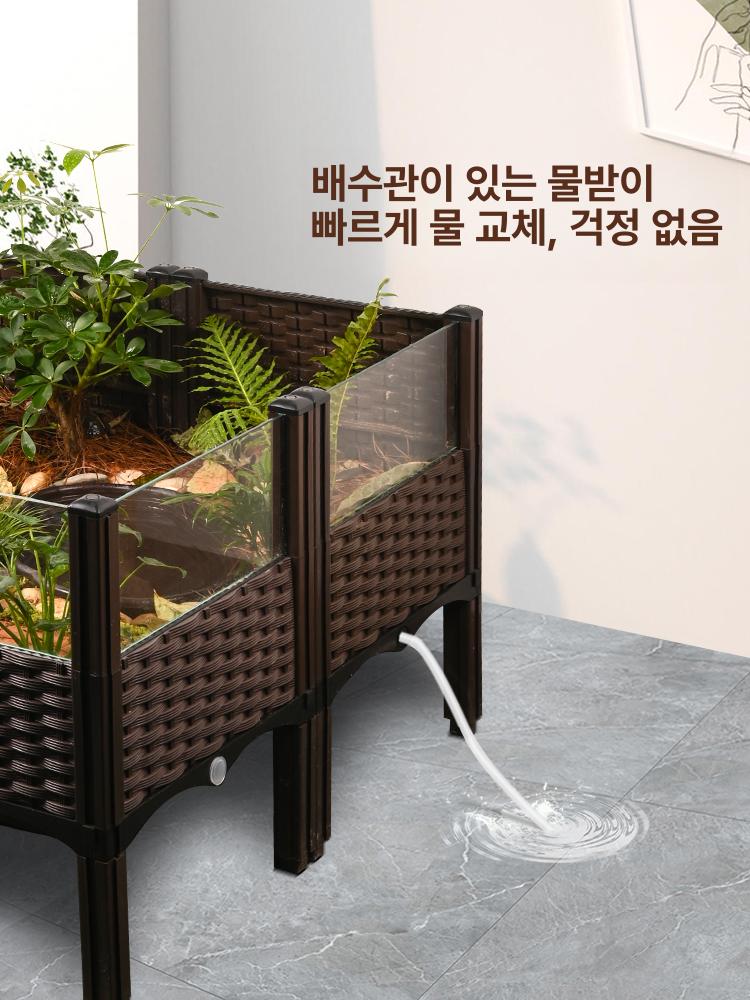 동물 사육장 일광욕 오픈 아크릴 도마뱀 육지 하우스 케이지 쉼터 번식 거북이 집 육지거북 - 상세 이미지 5