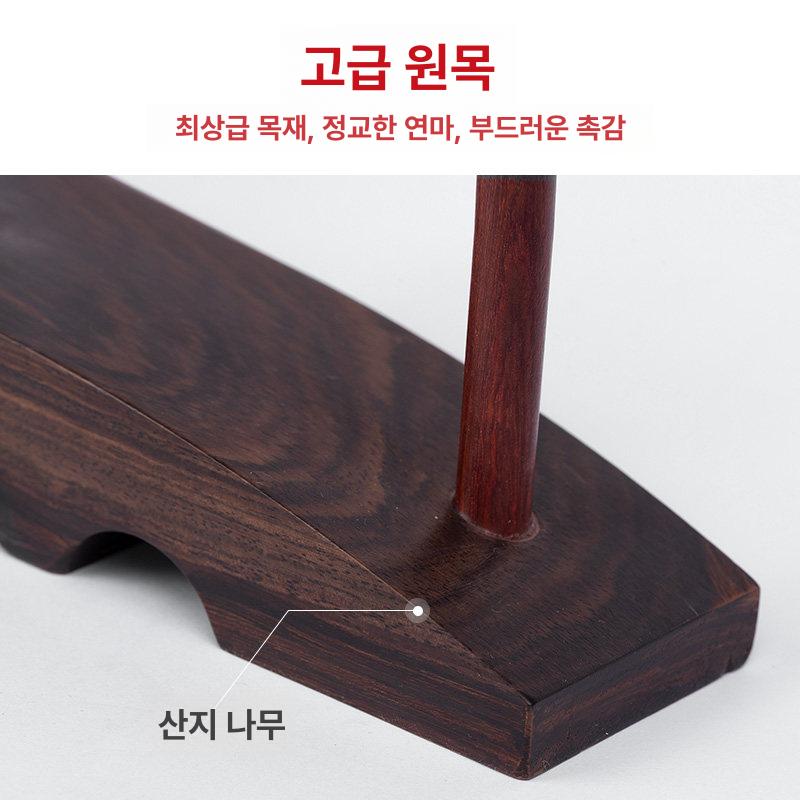 원목 붓걸이 서예 거치대 펜걸이 정리대 가로형 붓홀더 걸이 행거 보관함 브러시 보관 - 상세 이미지 4