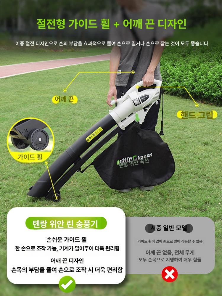 충전식 송풍기 낙엽 강력 강력한 소형 배터리 무선 전동 세차 호환 낙엽송풍기 청소기 먼지 이미지 6