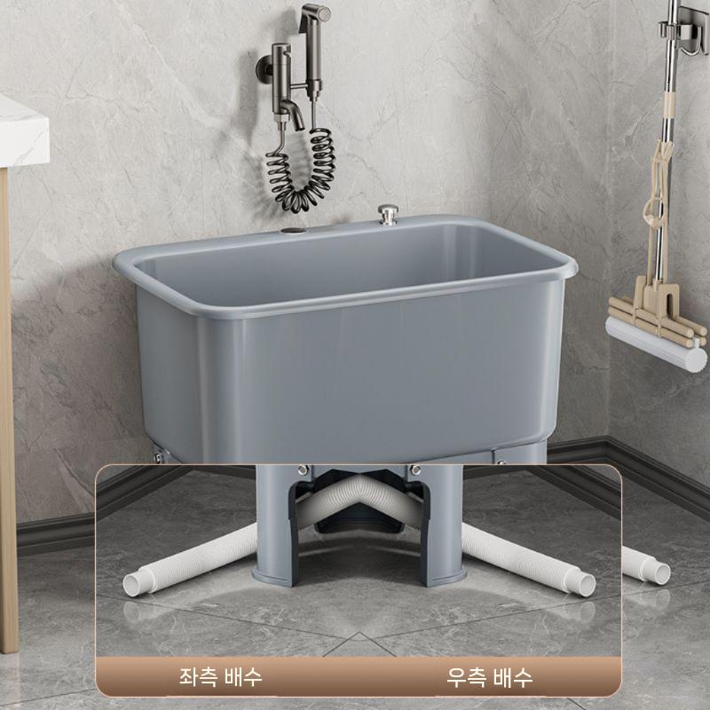 야외용 간이세면대 개수대 걸레세척기 간이개수대 싱크대 주방 씽크대 소형 탕비실 사무실 스텐 - 상세 이미지 4