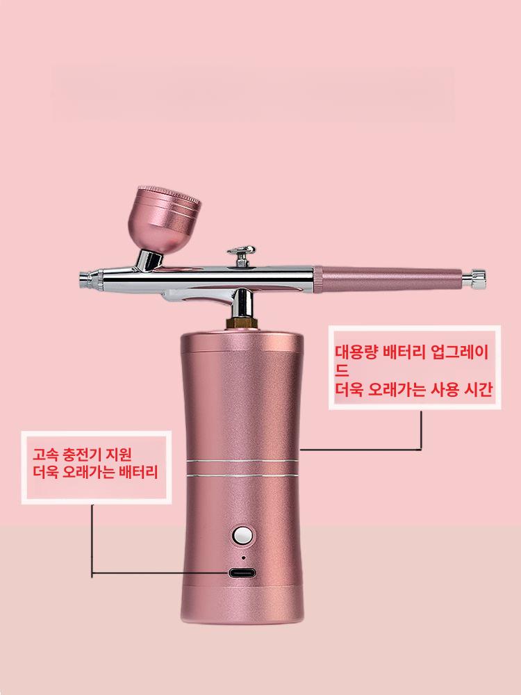 젤네일 에어브러쉬 네일아트 그라데이션 세트 안전하고 용품 페인트 스프레이건 블러쉬 - 상세 이미지 5