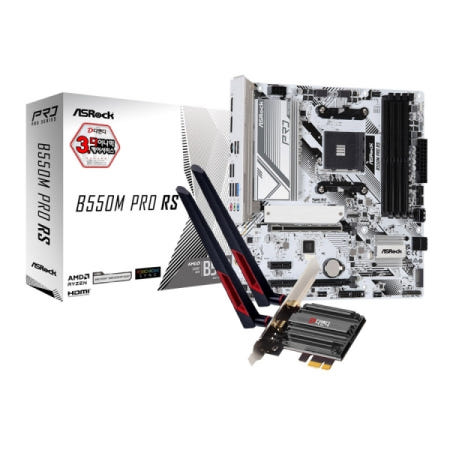 ASRock ASRock B550M Pro RS + WiFi7 랜카드 패키지 디앤디컴