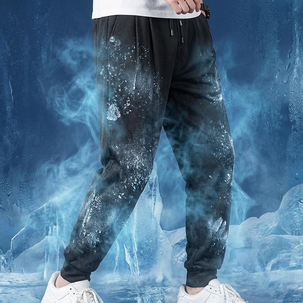 여름바지 조거팬츠 쿨팬츠 긴바지 메쉬 - 도매풀 - 그레이