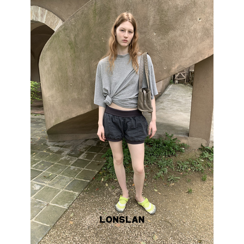 LONSLAN 론슬란 여성반바지 벌룬 카고팬츠 바지 - 상세 이미지 3