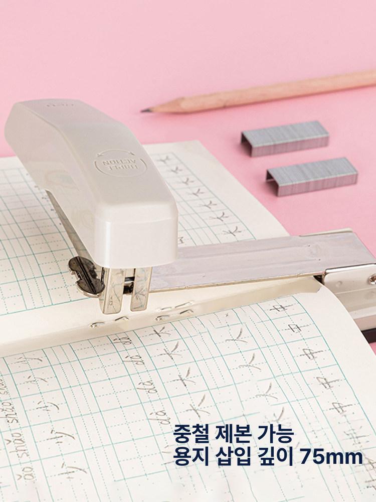 사무용 스테이플러 회전식 중철 360도 각도조절 학교 오피스 대형 바인딩 - 상세 이미지 4