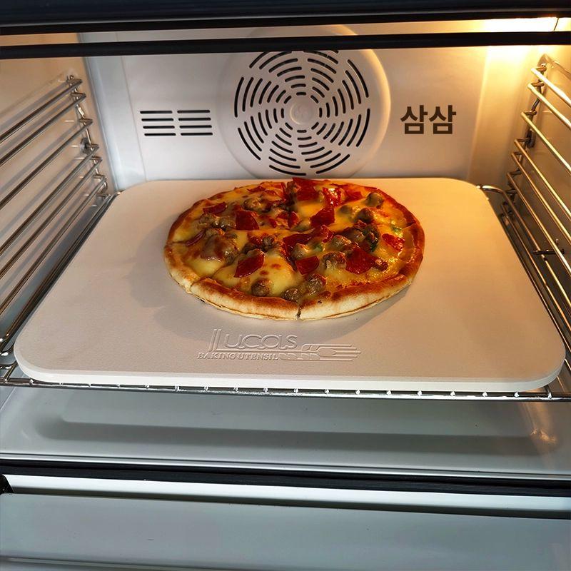 오븐 피자스톤 세라믹 석판 화덕용 돌판 사각 베이킹 듀티 논스틱 있는 오븐에서 헤비 - 상세 이미지 3