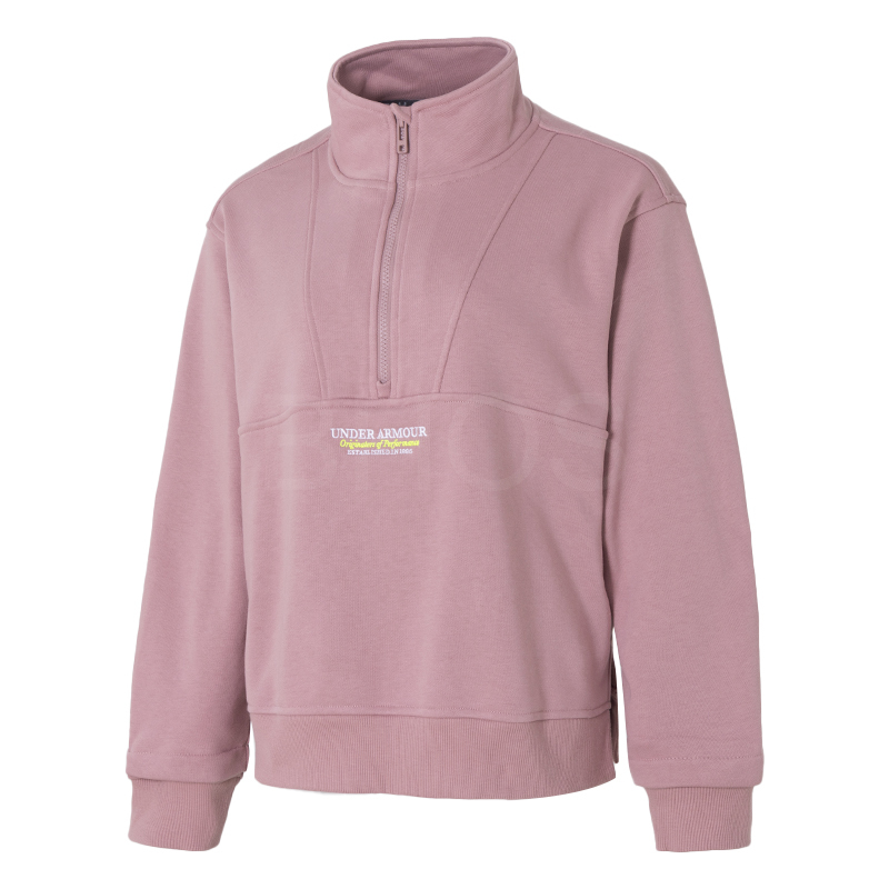 언더아머 APAC Terry OG 96 1 Zip-PNK 핑크 여성