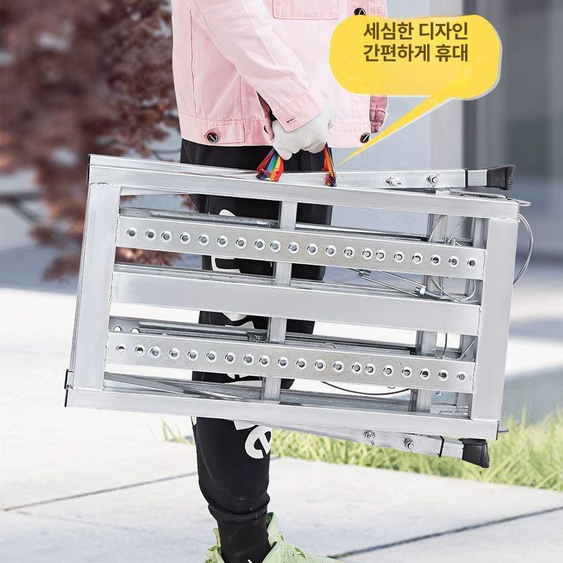 이동식 작업대 높낮이 조절 서서 접이식 프레임 수동 전동 비계 리프팅 목공 유압 테이블 - 상세 이미지 3