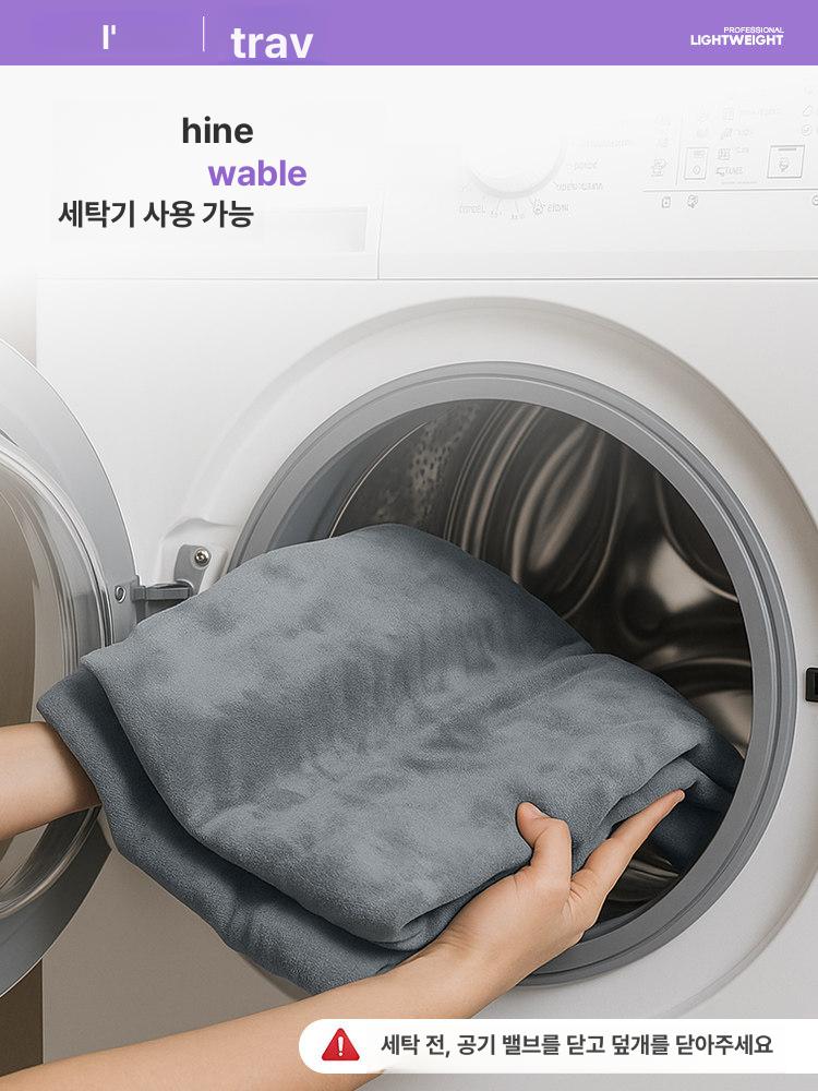 여행용 베개 쿠션 휴대용 휴대용베개 기내용목베개 에어쿠션 승무원 비행기 목쿠션 메모리폼 - 상세 이미지 4