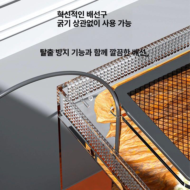 파충류 아크릴케이지 사육상자 투명 곤충 양서류 뱀 테라리움 달팽이 거미 케이지 번식 - 상세 이미지 5