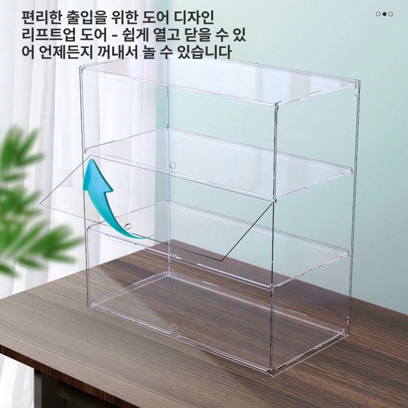 자동차 쇼케이스 수납장 아크릴 박스 장식장 전시대 프라모델 전시장 정리함 투명 인형 - 상세 이미지 3