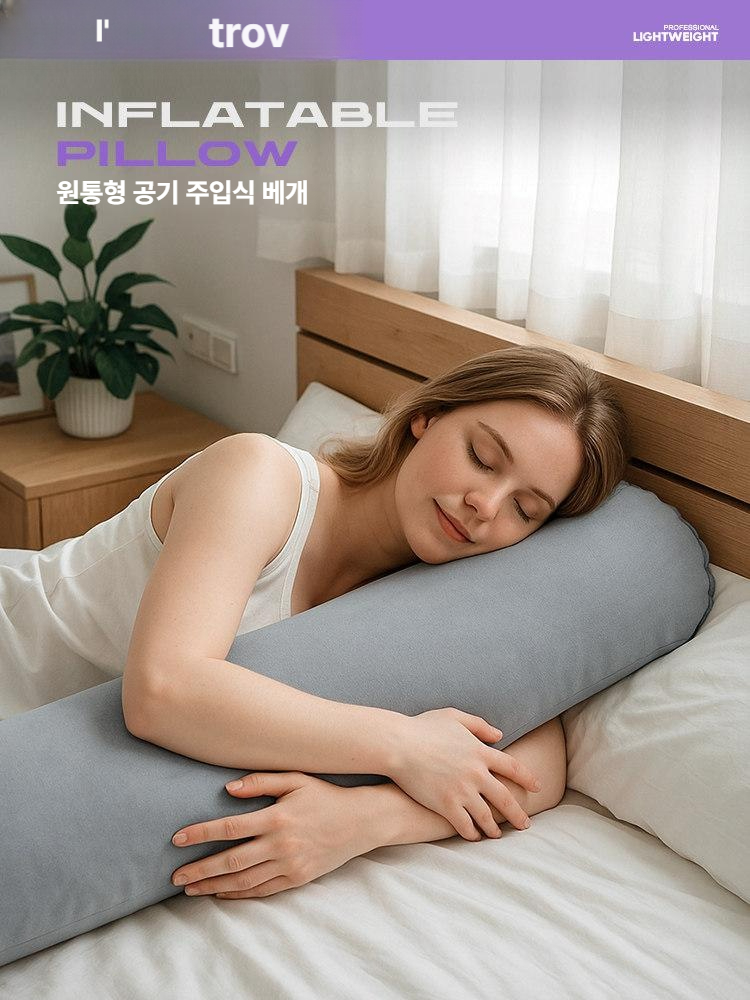 여행용 베개 쿠션 휴대용 휴대용베개 기내용목베개 에어쿠션 승무원 비행기 목쿠션 메모리폼 - 상세 이미지 3