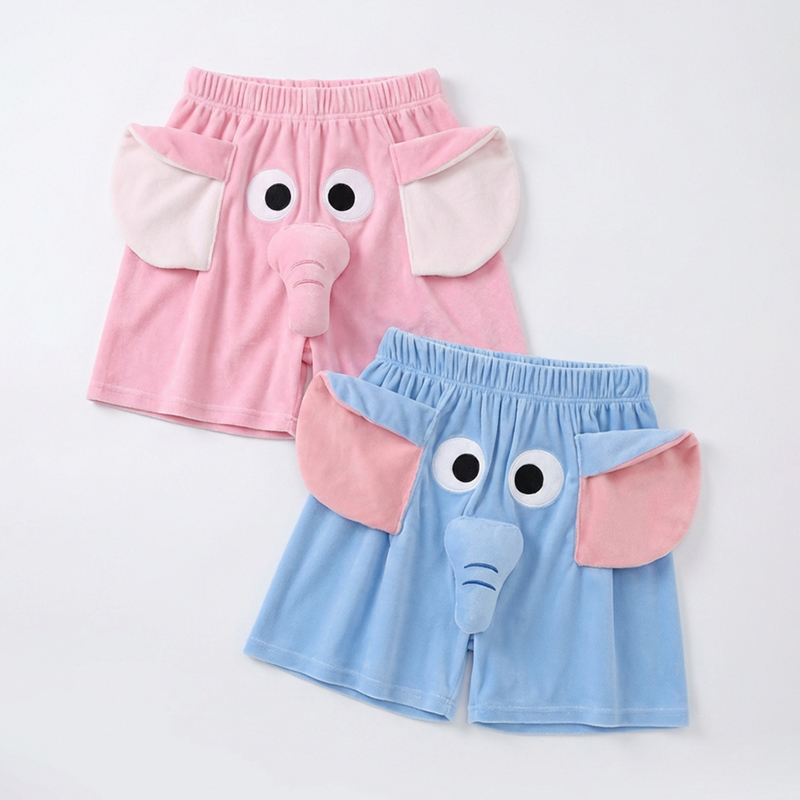 코끼리 바지 팬티 킹받는 선물 쓸모없는 쓸데없는 재미있는 웃긴 옷 팬츠 - 블루
