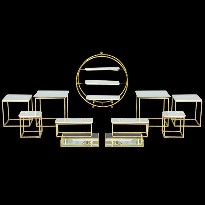 3단 케이크스탠드 트레이 홈파티 엘레강스 플레이팅접시 파티용접시 그릇 카페 플레이팅 - 상세 이미지 5