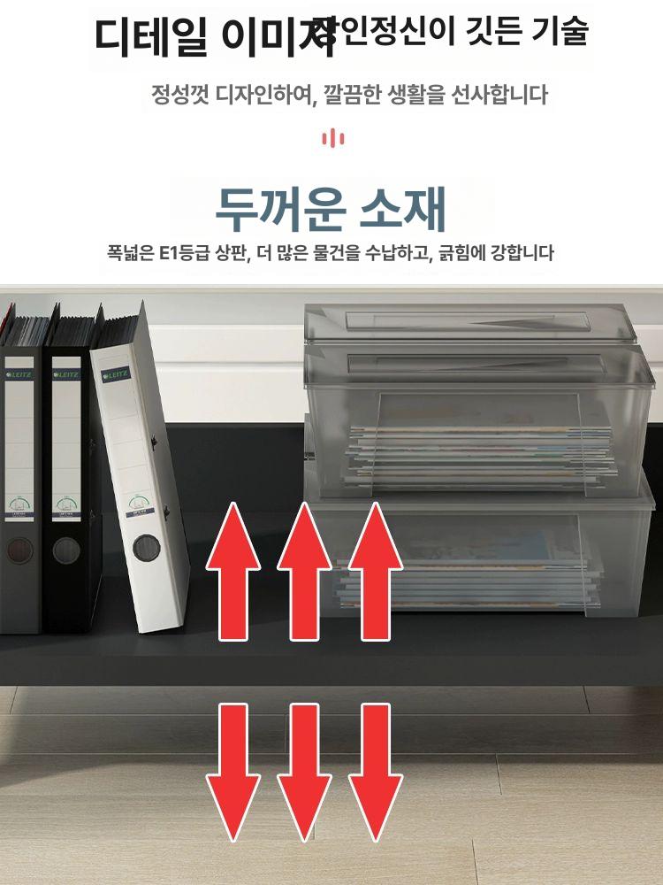 사무용 받침대 컴퓨터 원목 스탠드 책상 우드 수납형 키보드 원목모니터받침대 사무실 정리대 - 상세 이미지 4