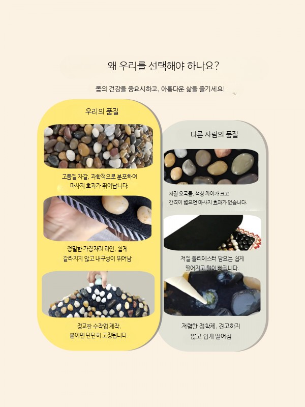 발지압매트 자갈 발바닥 지압판 발마사지기 가정용 발판 건강용품 발마사지 발바닥지압기 발안마기 발지압기 발지압보드 발바닥지압매트 발지압판 마사지볼 제작 휴대용 발마사지기계 - 상세 이미지 2