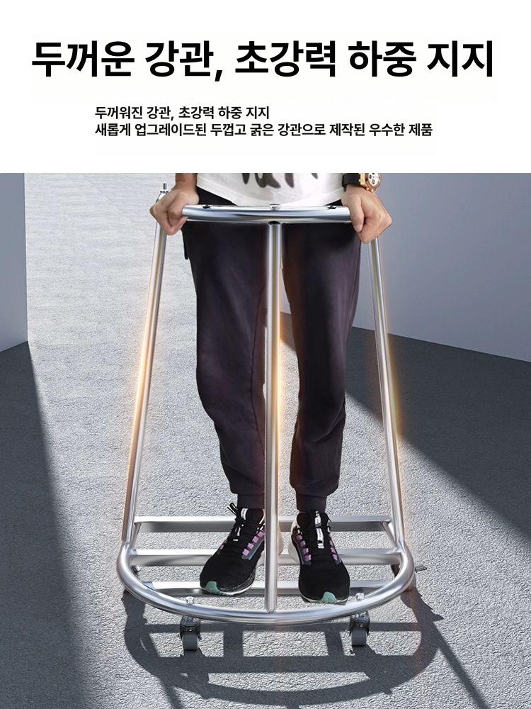 폐기물 수거함 철제 이동식 수거 바스켓 거치대 톤백 블루 자루 마대 지지대 고철 운반 - 상세 이미지 5
