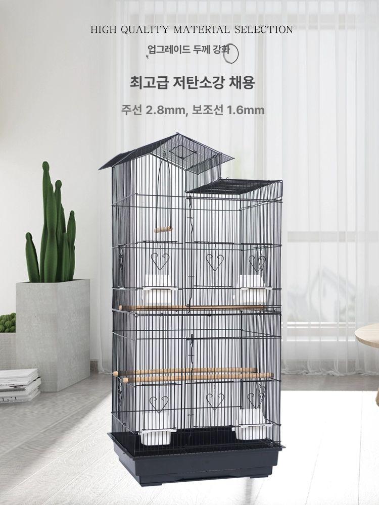 앵무새하우스 날림장 집 새집케이지 이동식사육장 이동장 앵무새 철제 새장 이동식 앵무새집 이미지 6