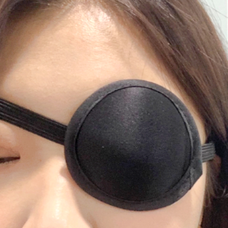 오목한디자인 시력교정훈련외눈안대 안과수술후보호안대 끈조절버클 - 상품 이미지