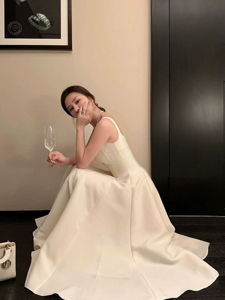 이브닝 드레스 셀프웨딩 피로연 원피스 파티 예식 정장 웨딩드레스 - 상품 이미지