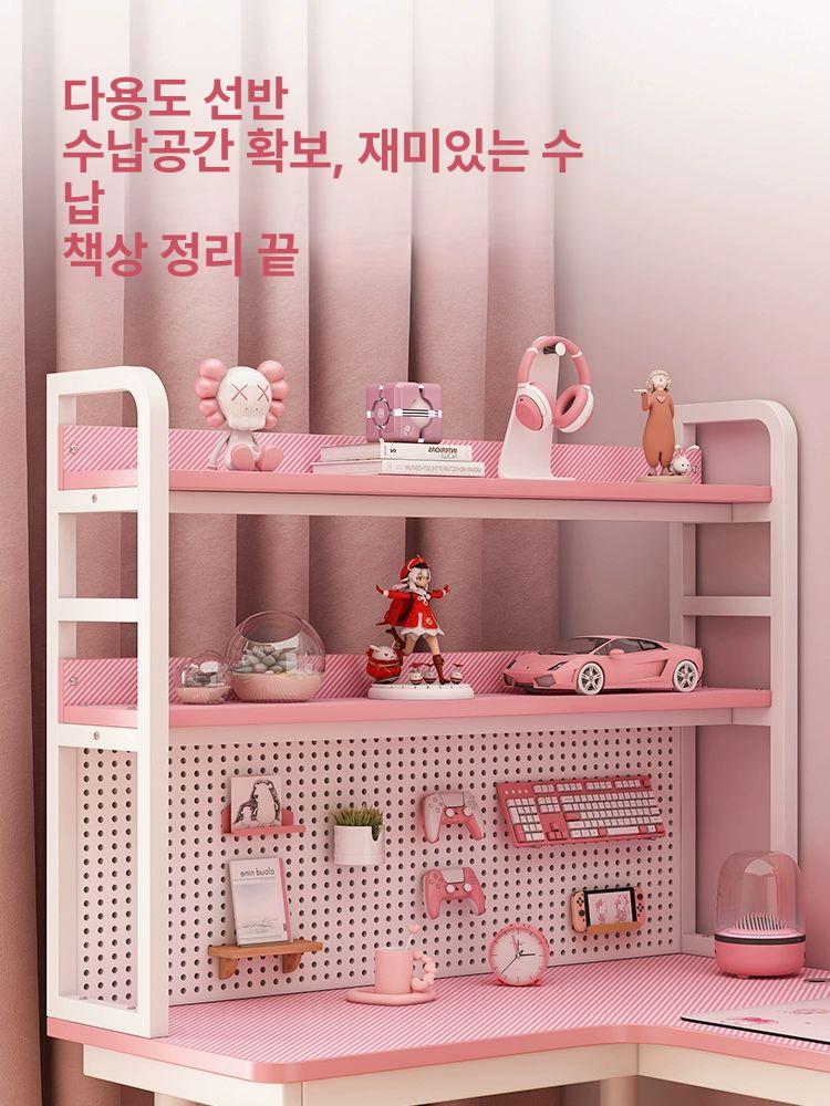 사무실 코너책상 원목 1인용 책장 기역자 가정용 심플 공부 사무용 모서리 코너형 서재 - 상세 이미지 5