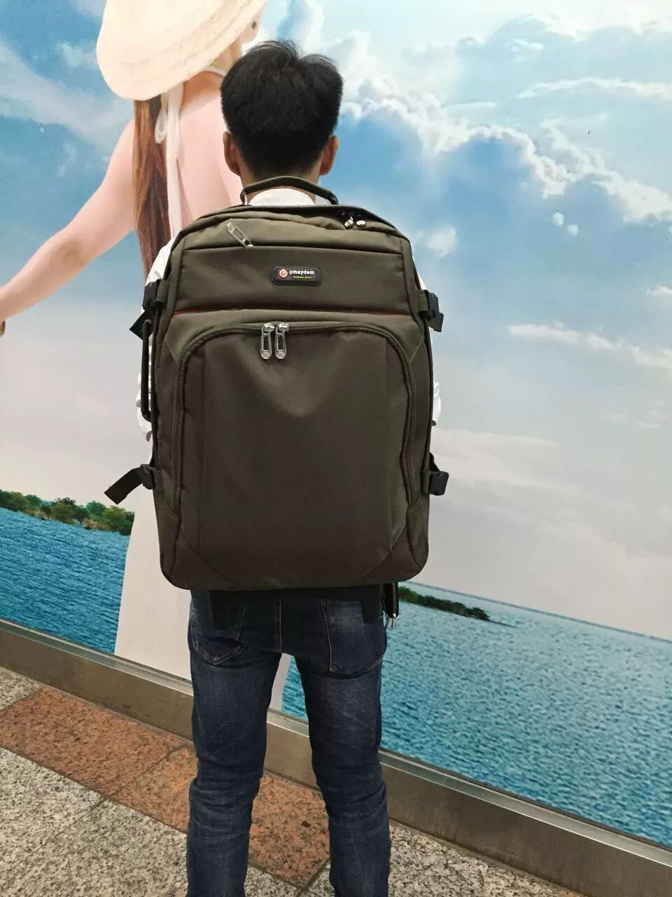롤링가방 바퀴달린 수납 초경량 캐리어 가벼운 캐리어백 배낭 영어 비지니스 대용량 롤링 - 상세 이미지 4